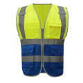 High Visibility Waistcoat Reflective Safety Vest Mens Construction Worker Night Runner Cyclist 9 Colors Company Logo Print.