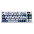 K86 Hot-Swappable Keyboard 87 Keys Bluetooth-Compatible Gaming Keyboard Wireless 2.4G Personalized Keypad RGB Lighting Effect. 