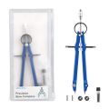 ARELENE 3X Professional Compass, Compass Geometry Set with Lock, Math and Precision Compass, Metal and Durable Tool (Blue). 