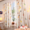 Blackout magic tape Curtain For Living Room Girls Bedroom Printing Decoration Tulle Voile Drapes window. 