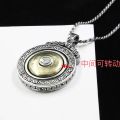 Retro Heart Sutra Six-Character Mantra Nine Palace Bagua Rotatable Men's Necklace Personality Domineering Trend Pendant Pendant. 