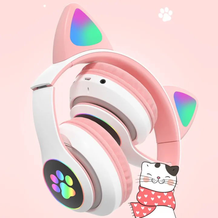 RGB%20Cat%20Ear%20Bluetooth%20Headset%20Noise%20Reduction%20Over-the-Ear%20Headphones%20With%20Microphone%20-%20Image%203