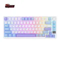 RK ROYAL KLUDGE M75 Gasket Mechanical Keyboard 2.4G Wireless/Bluetooth/USB 75% RGB Hot-Swappable Gaming Keyboard with Display II plug and play with computer or xbox or console. 