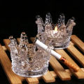 Crown Shaped Glass Ashtray.