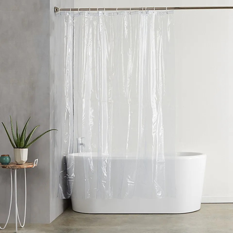 clear Polyethylene Shower Curtains