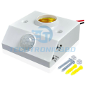 PIR Motion Sensor E27 Bulb Holder | Automatic Infrared Human Body Induction Light Socket | Smart LED Lamp Holder for Home, Office & Garage. 