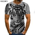 3D printe Animal tiger Lion face man 's T- Tshirt New loose lion casual majestic summer fashion shirt Harajuku oversized t shirt.