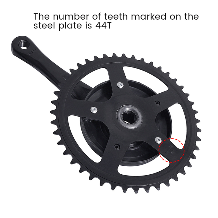 Bicycle%20Crank%20Set%20Single%20Speed%2044T%20Crankset%20Aluminum%20Alloy%20170mm%20Crank%20Cycling%20Replacement%20Parts%20-%20Image%207