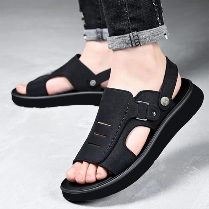 Super soft Leather shoes for Men's (Black)