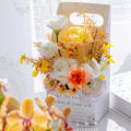 Decorative Flower Arrangement Box Customizable Packaging Materials New Style Portable Flower Box Craft Box Gilded DIY Flower Kit for Teacher's Day Gift Floral Presentations Flower Arrangement. 