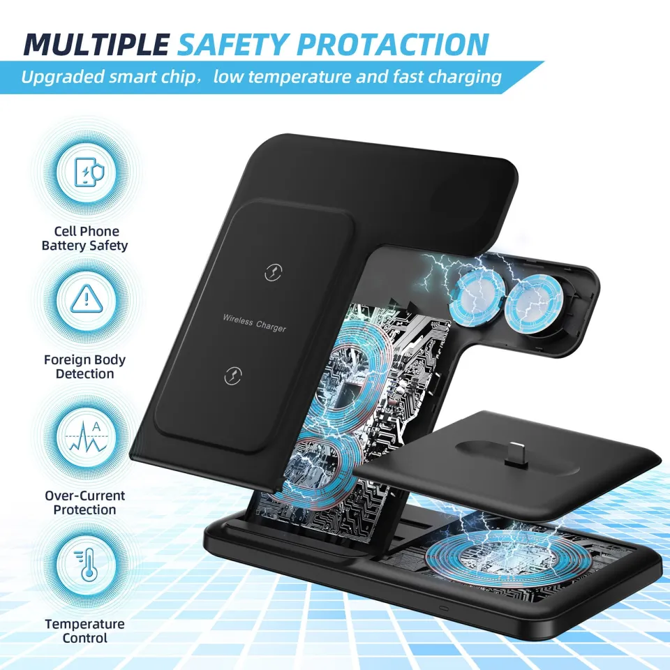 Wireless Charger in For iPhone 15 14 13 12 Pro Max 11 15W Fast