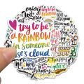 【Yurui】50pcs Inspirational slogan stickers waterproof stickers. 