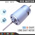555 D Shape Long Shaft Full Metal Body 6 DC Motor Hi-Speed, Low Noise Rechargeable DC Fan For Solar or Electrical Tool and DIY Project..