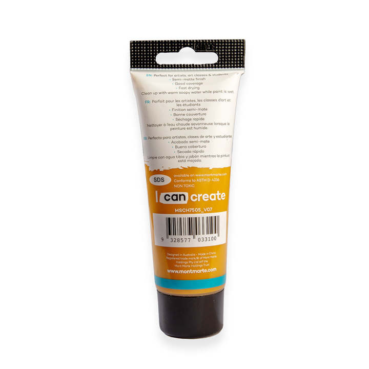 Mont%20Marte%20Acrylic%20Color%20Paint%2075ml-Yellow%20Ochre%20-%20Image%202
