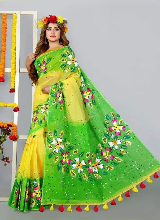 New%20Hand%20Print%20Half%20Silk%20Saree%20for%20women%20-%20Image%202