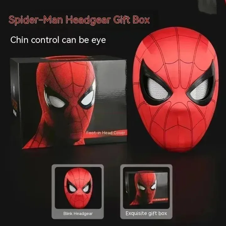 Marvel%20Mascara%20Miles%20Spiderman%20Headgear%20Cosplay%20Moving%20Eyes%20Electronic%20Mask%20Spider%20Man%201:1%20Remote%20Control%20Toys%20For%20Adults%20Giftscosplay%20-%20Image%207