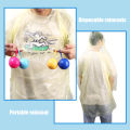 1/5PCS Portable Raincoat Disposable Raincoat Ball Rainwear Biker Waterproof Emergency Rain Poncho Cape With Keyring. 