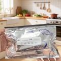 10/60pcs Frozen Food Packaging Pouches Aluminum Foil Ziplock Freezer Bags for Meat Sea Food Fish Chicken Vegetable Fruit.