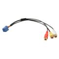 Car RCA Female Audio Video AV-In Cable Wire for Toyota Headunit 6Pin Blue A/V Port 3040. 