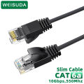 WEISUDA CAT6A Ethernet Cable Slim UTP Patch Cord 10Gbps RJ45 Internet Network Cable for Modem Router PS4 Cable Ethernet Cat 6a. 