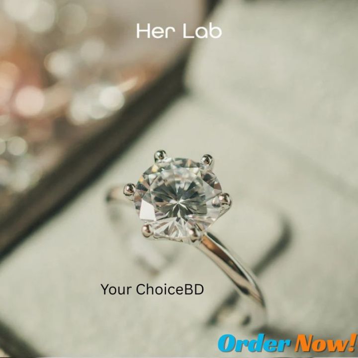1%20Carat%20Moissanite%20Round%20Classic%20Six%20Prong%20Sterling%20Silver%20Ring%20Woman%20Engagement%20Wedding%20Ring%20-%20Image%204