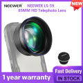 NEEWER LS-59 85MM HD Telephoto Lens for Phone Cage Case with 17mm Lens Thread. 