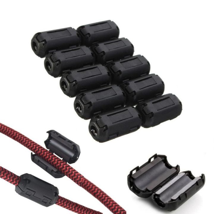 10 Anneaux Ferrite Anti-Bruit - Suppresseur D'Interférences Pour Câbles Audio Et USB