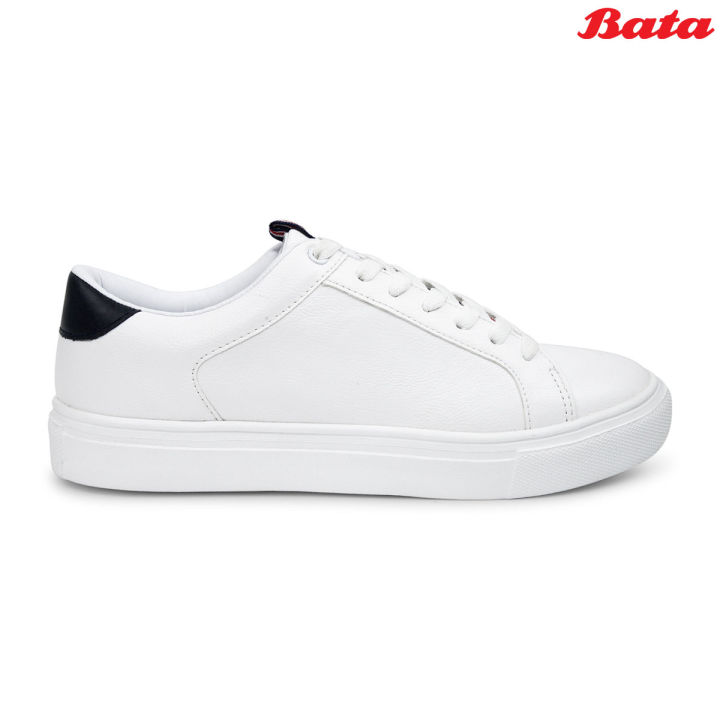 Bata SURGE Casual Sneaker (PU Leather) for Men - White Color