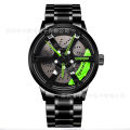 Wholesale manufacturer of cross-border quartz watches, wheel rims, waterproof men's watches, automotive creative watches. 