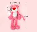 19cm Naughty Leopard Pink Panther Key Chain Toys Kids Pendant Doll Brinquedos Christmas Gift.