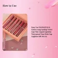 HANDAIYAN 6pcs Matte Liquid Lipstick Set - A. 