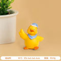 Momo Little Yellow Duck Mini Desktop Creative Cute Cartoon Doll Gift Girl Heart Car Ornament. 