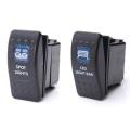 2 Pcs Car Boat ARB Carling Dual LED Back Light Rocker Switch SPST ON-OFF 12/24V CE 10A - Size1 & Size3.