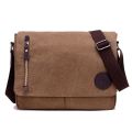 Weysfor Fashion Solid Canvas Messenger Satchel Bags Buckle Casual Portable Shoulder Bag Korean Trend Simple Pack For Men. 