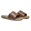 Apex Brown Leather Slide for Men. 