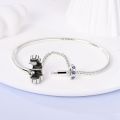 Original Heart Shell Butterfly Footprint Bracelet 925 Sterling Silver Fit Brand Me Charm Beads Fashion Women Bracelet Jewelry.