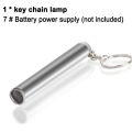 Mini keychain flashlight AAA battery powered portable multi-function waterproof light for outdoor camping small pen torch lights. 