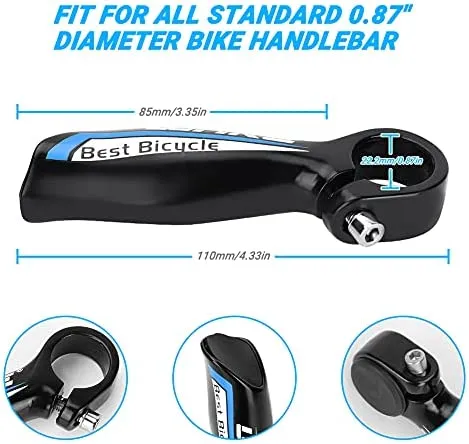 WAKE%20Paired%20Aluminum%20Alloy%20Bicycle%20Bike%20Handlebar%20Bar%20End%20-%202%20Piece%20-%20Image%208