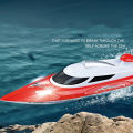 GC HJ806 RC Speedboat 2.4G 35km/h 4CH Rechargeable Remote Control Boat Model Toys For Kids Birthday Gifts. 