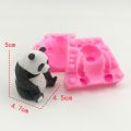 Soft Silicone 3D Mold Sugarcraft Fondant Chocolate Making Bamboo Leaf Panda Mould Cake Bake Decorating Tools Resin Art DIY Form. 
