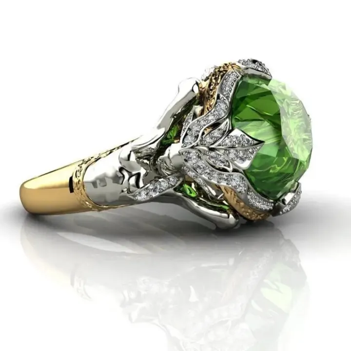 HOYON%2014K%20Yellow%20Gold%20Color%20Emerald%20Gemstone%20Ring%20for%20Women%20Fine%20Anillos%20De%20Anel%20Bijoux%20Femme%20Jewellery%20Bizuteria%20Jade%20Free%20Ship%20-%20Image%205