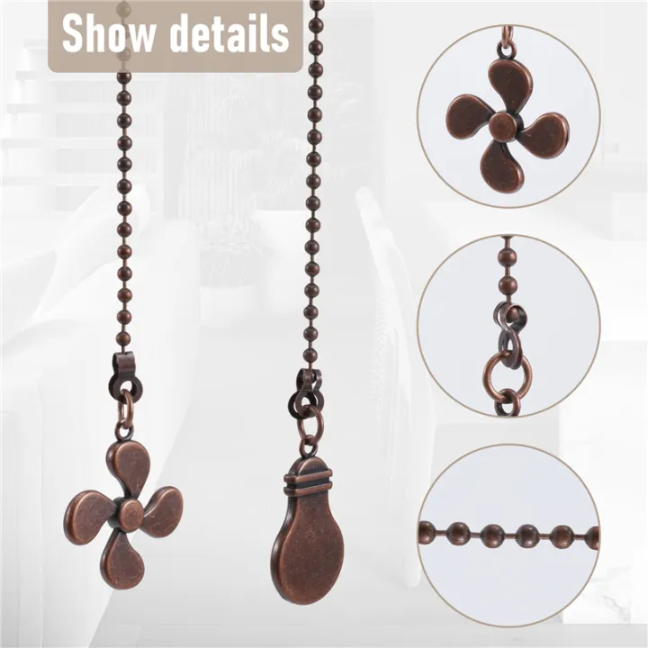 4Pcs%20Ceiling%20Fan%20Pull%20Chain%20Set,Bulb%20and%20Fan%20Pattern(Red%20Bronze)%20-%20Image%206