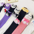 Anime Sanrio Kuromi My Melody Cinnamoroll Socks Cartoon Kawaii Style Mid-Tube Trendy Student Socks Children's Cartoon Socks-Cola Kids.