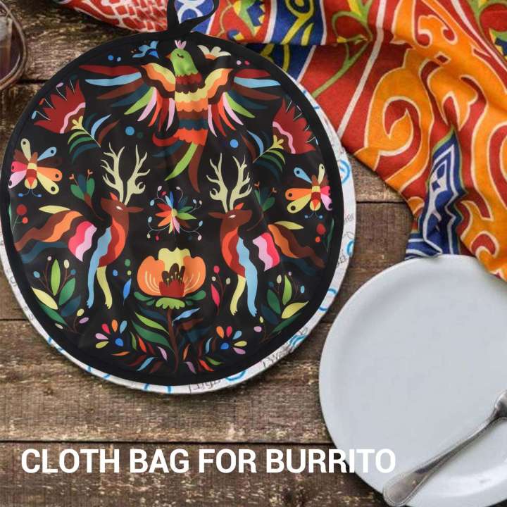 12inch%20Cloth%20Bag%20for%20Burrito,Portable%20Tortilla%20Warmer%20Pouch%20Home%20for%20Microwave%20Restaurant%20Food%20Pancake,B%20-%20Image%205