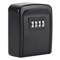 ARELENE Key Lock Box Wall Mounted 4 Digit Combination Lock Box for House Key Weatherproof Security Key Storage Lock Box Black. 