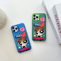 ZCSIBORUI for Tecno Spark 6 Go Tecno Spark Go 2020 2021 Back Cover The Powerpuff Girls Colorful Sliver Double Sided Hard Case Shockproof Anti-fall Phone Cover. 