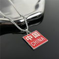 Cross-border European and American hip-hop titanium steel necklace men's tide versatile pendant retro personality accessories women's long sweater chain pendant.