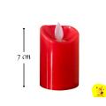 Beautiful Red color Flameless battery operated Plastic LED Swinging Candles, Moving Dancing flame Electronic Candles. 