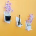 Room Decoration Wall Mounted Showpiece Stand (1/3/4/6 Pcs F V Stand). Wall Mounded Showpiece Shelves ,Shelf Adhesive Wall Décor Craft Item. 