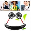 4th Generation 2000MAH Rechargeable neck Fan with light // Kitchen Fan // Sports Fan // neck fan. 